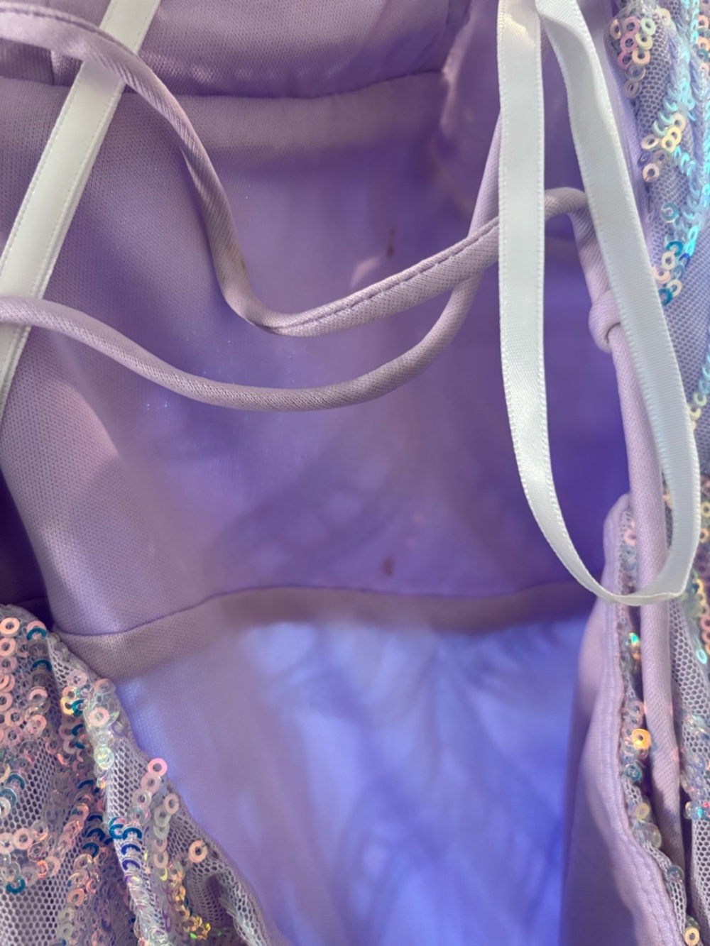 Windsor Lavender Sequin Beaded Dress - Picture 5 of 5